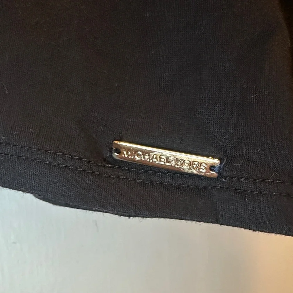 Michael Kors Black Long Sleeve Top with Tie Details - Preloved